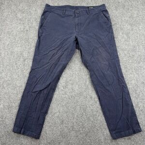 Bonobos Athletic Fit Chinos Pants Navy Blue Organic Cotton Blend 38‎ 29